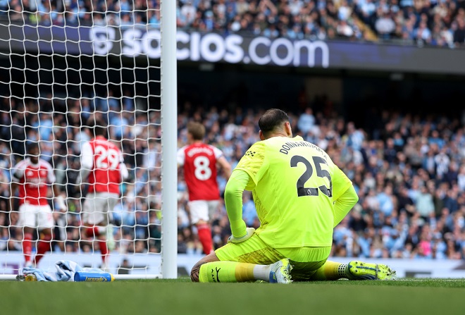 Gianluigi Donnarumma agradece a Erling Haaland pelo golo que garantiu a vitória